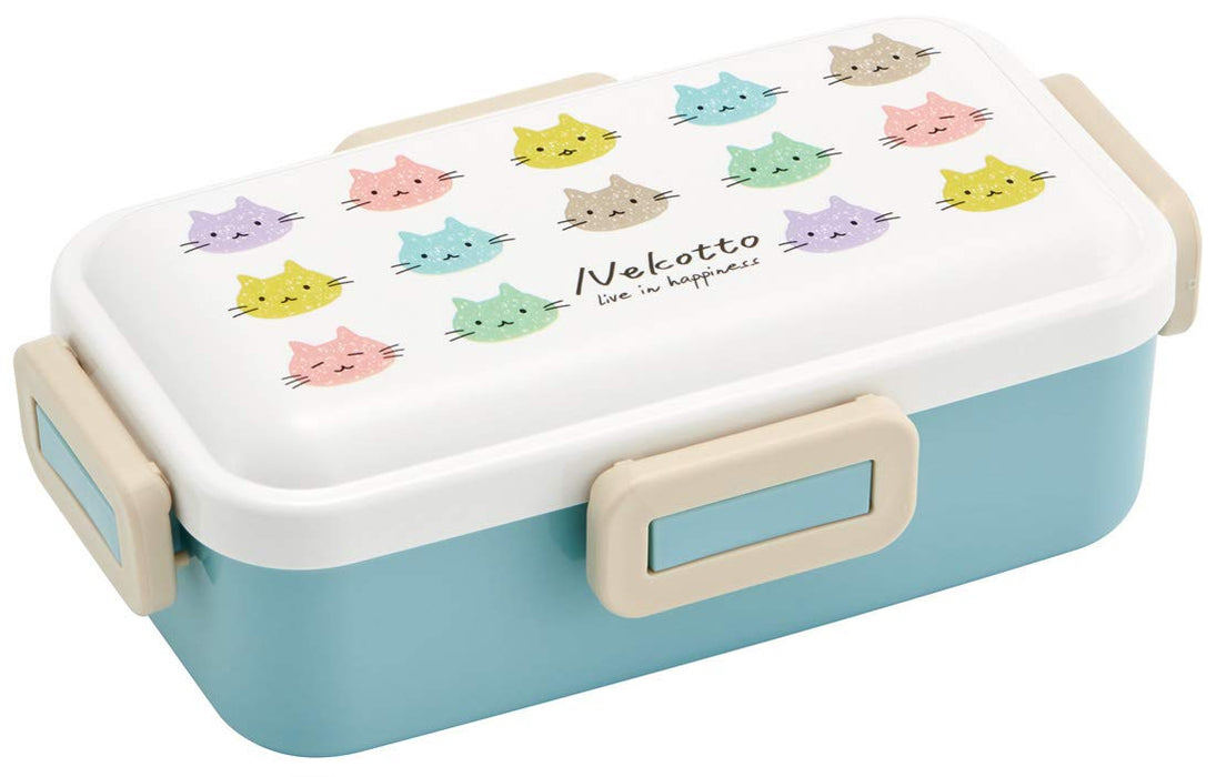 Skater Nekotto Colorful 530ml Ag+ Antibacterial Soft Lunch Box Made in Japan