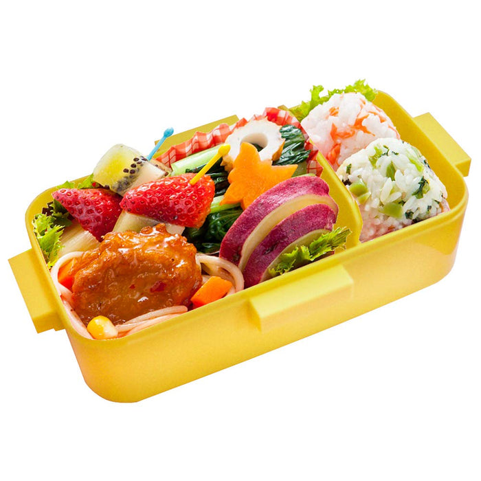 Skater Retro French Yellow Ag+ antibakterielle Lunchbox, 530 ml, hergestellt in Japan