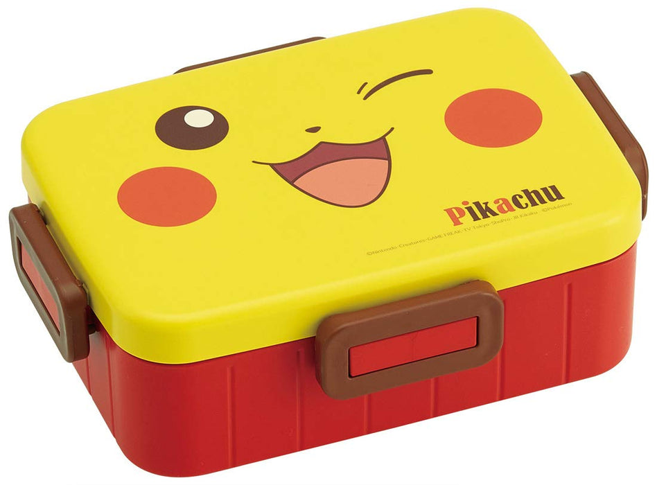 Skater Pikachu Pokemon Silver Ion Antibacterial 650Ml Lunch Box with 4-Point Lock