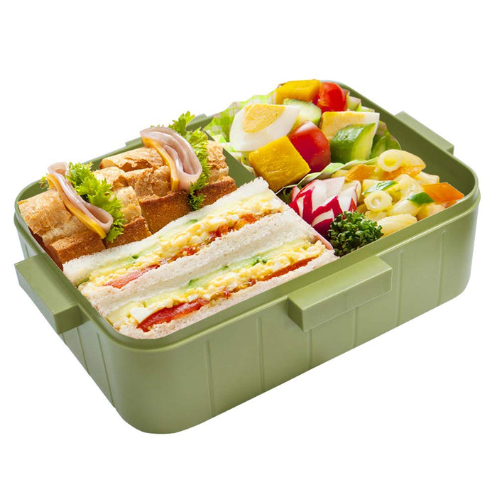 Skater Retro French Green Lunch Box 650ml - Ag+ Silver Ion Antibacterial 4-Point Lock