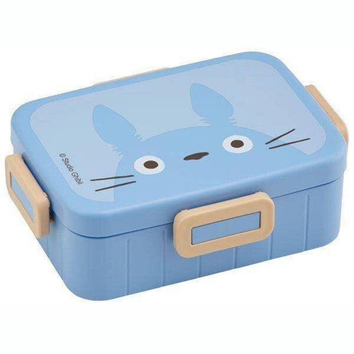 Skater 650ml Totoro Face Lunch Box with 4-Point Lock Silver Ion Antibacterial Ghibli