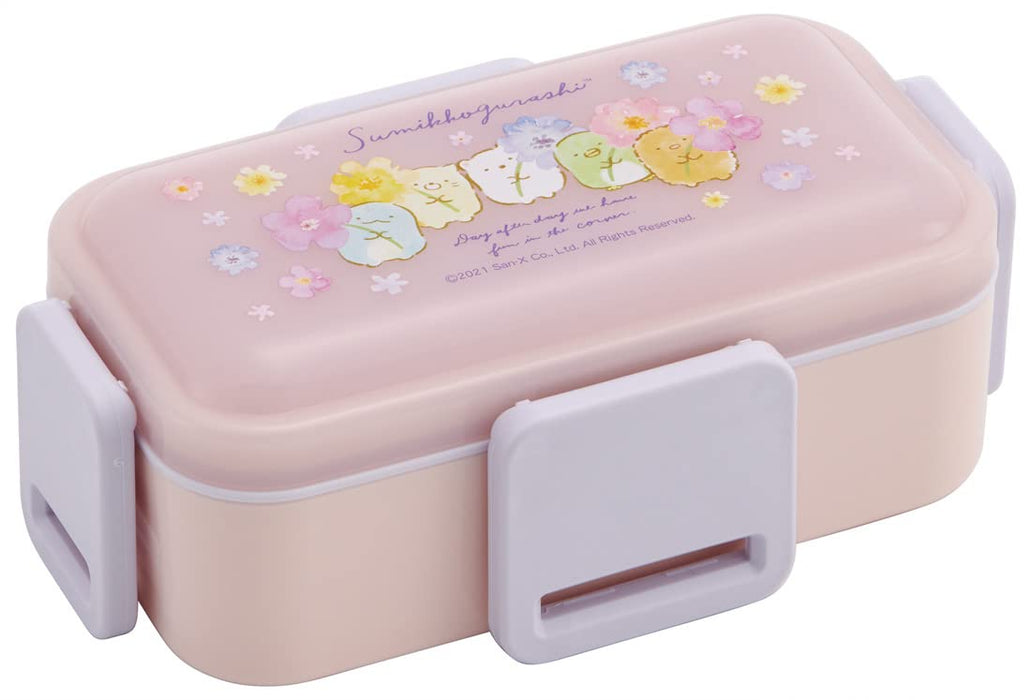 Skater Sumikko Gurashi 2-stöckige Lunchbox mit antibakteriellem Deckel, Silberionen, 600 ml, hergestellt in Japan