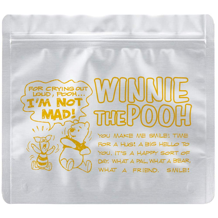 Skater Disney Winnie The Pooh Aluminum Zipper Storage Bags 19x17 cm 5 Pieces