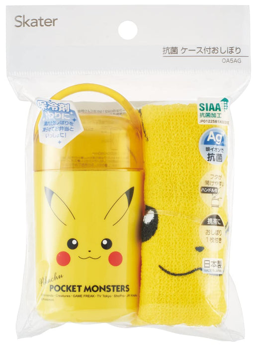 Skater Pikachu Hand Towel Set Antibacterial 32x30.5 cm Made in Japan