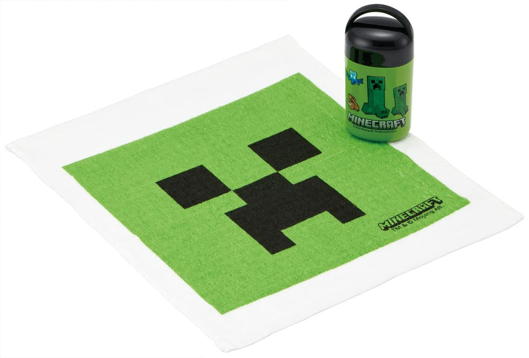 Skater Minecraft Hand Towel Set - Antibacterial 32x30.5 cm Made in Japan with Case