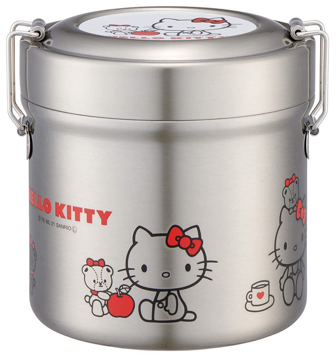 Skater 600ml Hello Kitty Stainless Steel Insulated Lunch Box Antibacterial Rice Bowl Type