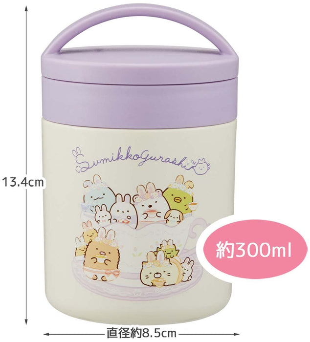 Skater 300ml Insulated Antibacterial Soup Jar with Sumikko Gurashi Rabbit Garden Design