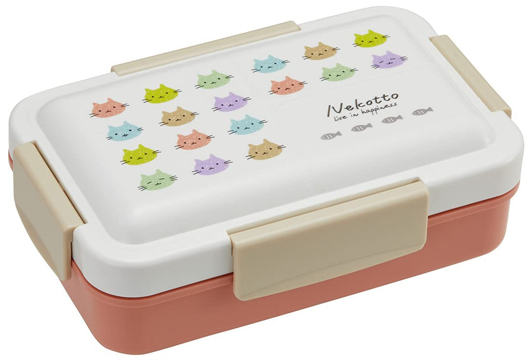 Skater 550ml Antibacterial Nekotto Colorful 4-Lock Lunch Box for Women