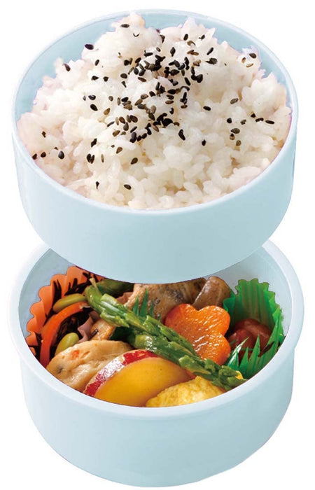 Skater 500ml 2 Tier Round Antibacterial Lunch Box Hangyodon Headgear Sanrio Design Made in Japan