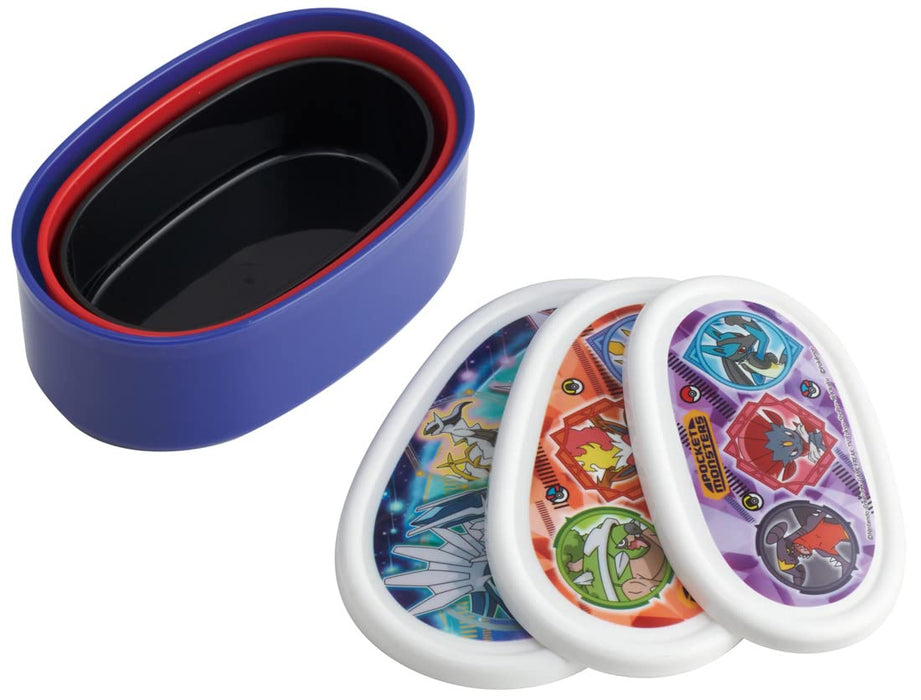 Skater Pokemon Boys Lunch Box - Set of 3 Antibacterial Storage Containers Made in Japan