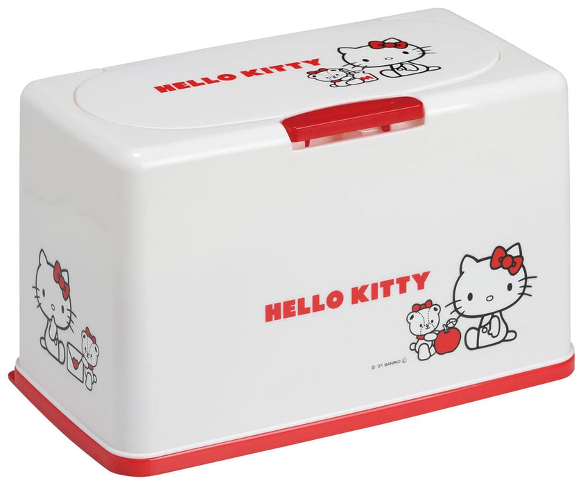Skater Hello Kitty &amp; Tiny Chum Antibakterielle Maskenaufbewahrung für 60 Masken, Lift-Up-Typ