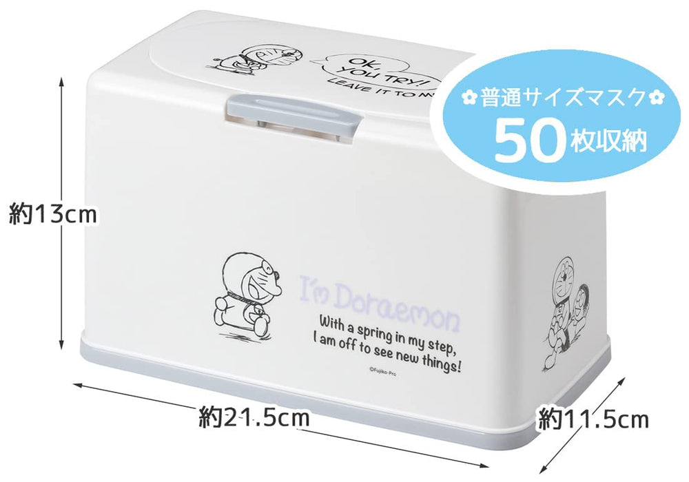 Skater Doraemon Sanrio Antibacterial Mask Storage Lift-Up Type Holds 60 Masks