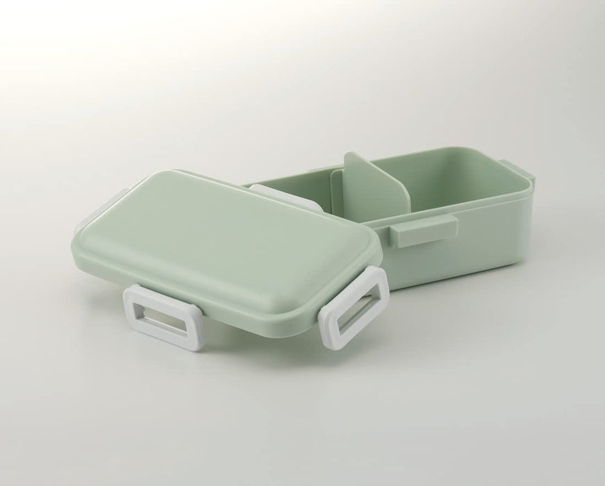 Skater Antibacterial 530ml Lunch Box with Dome Lid Softly Serving Dull Green - Made in Japan