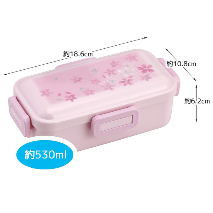 Boîte à lunch en forme de dôme Skater Sakura 530 ml, antibactérienne, service doux, fabriquée au Japon