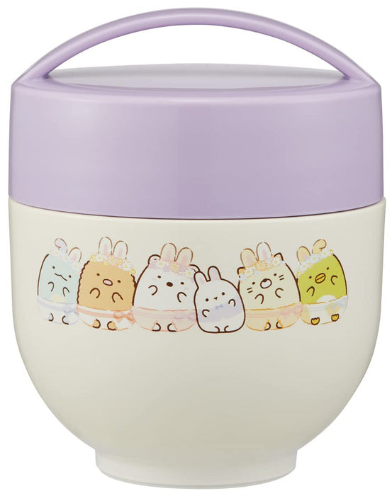 Skater 540Ml Antibacterial Thermal Lunch Box Sumikko Gurashi Rabbit Garden