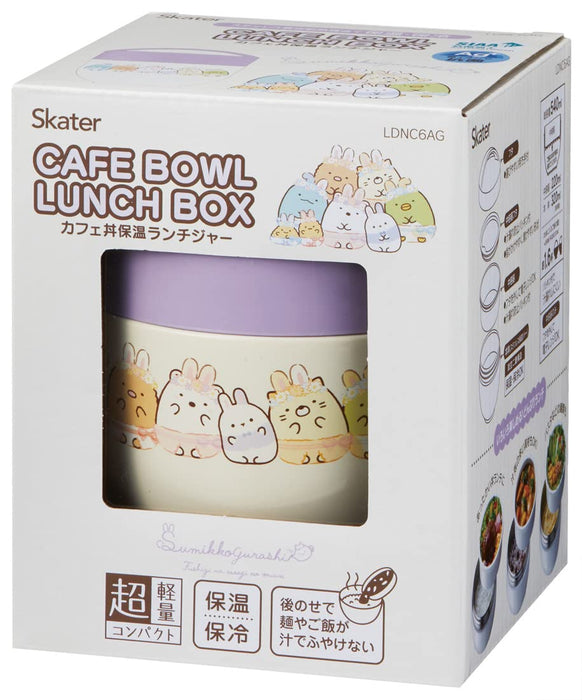 Boîte à lunch isotherme antibactérienne Skater 540 ml Sumikko Gurashi Rabbit Garden