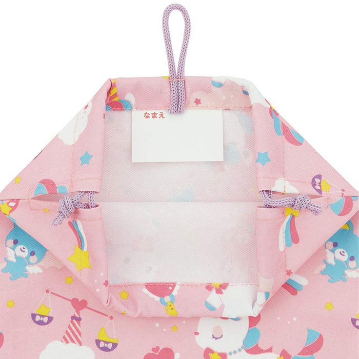 Skater Unicorn 3-Piece Set: Meal Apron Triangle Scarf & Drawstring Bag for School Students