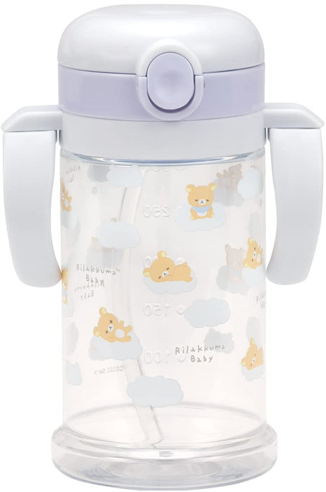 Tasse pour bébé Skater Rilakkuma 370 ml avec paille pour filles