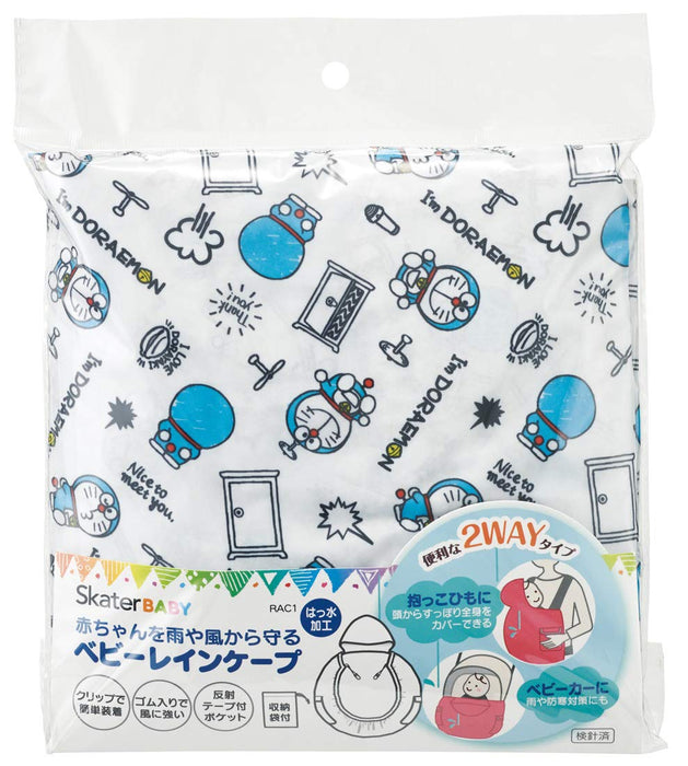 Cape de pluie Skater Doraemon pour bébé, édition Rac1-A