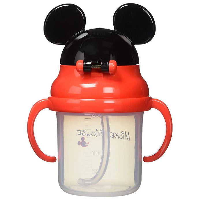 Skater 3D Disney Mickey Mouse Baby Straw Hopper Double-Handled 230Ml Mug Ages 8M+