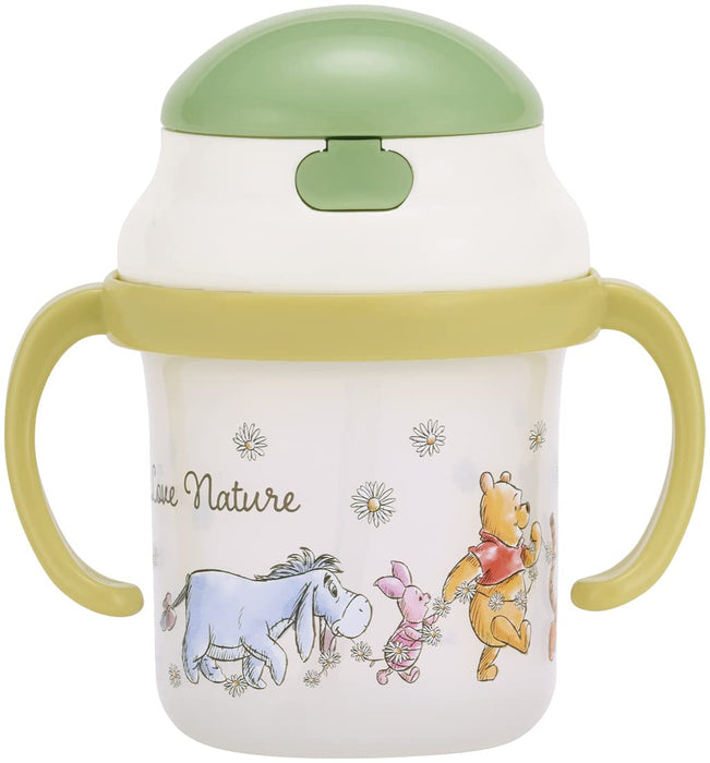 Skater Winnie The Pooh Baby Two-Handed Mug 230ml Silicone Straw Cup for 8+ Months