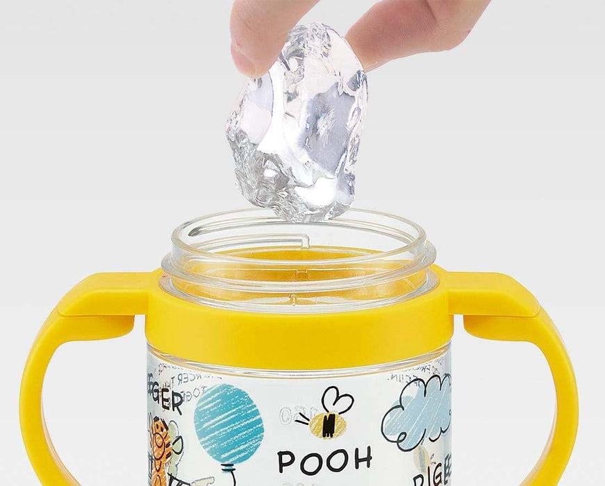 Skater Winnie The Pooh Baby Straw Mug 260ml with Double Handles - Suitable for Ages 1 & up