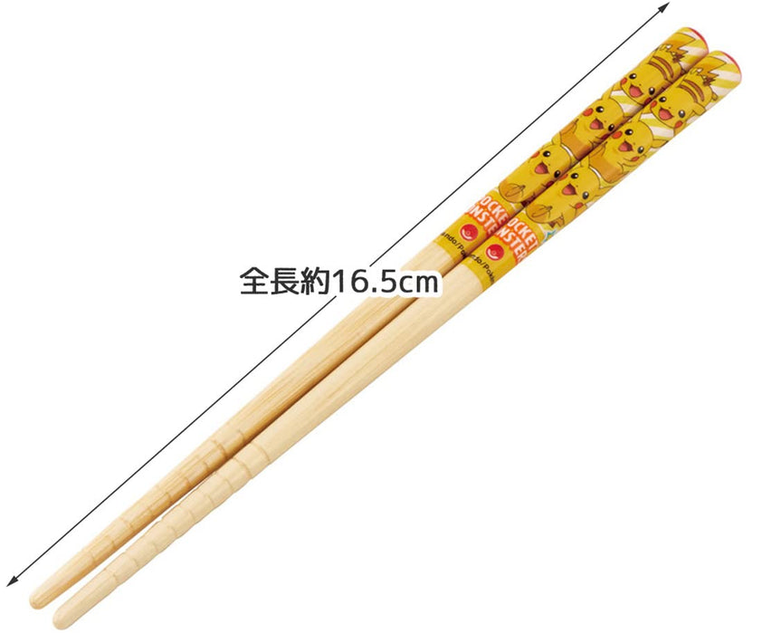 Skater 16.5cm Bamboo Chopsticks with Pokemon Design Eco-friendly Utensils