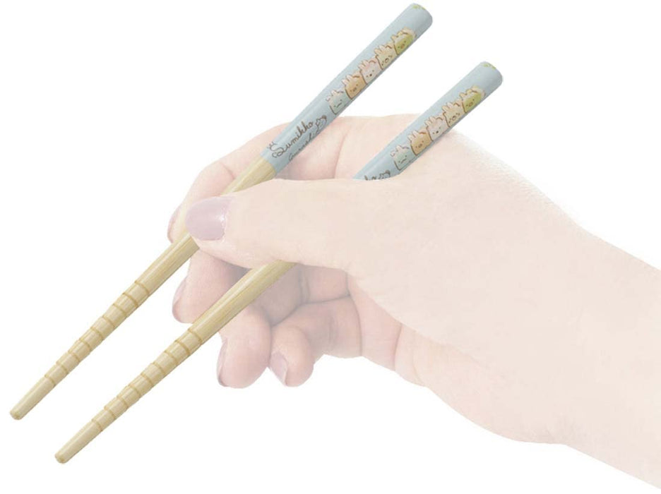 Skater Bamboo Chopsticks Set 16.5cm Sumikko Gurashi Rabbit Garden Theme 3 Pairs