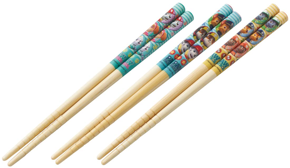 Skater Bamboo 16.5cm Chopsticks - Set of 3 Paw Patrol Theme