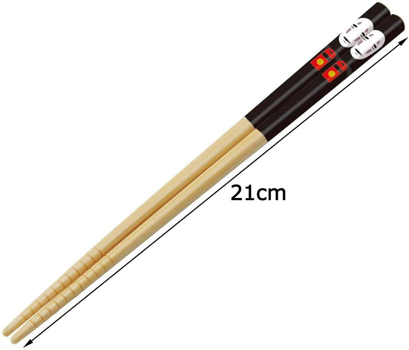 Skater 21cm Bamboo Safety Chopsticks - Spirited Away No-Face Ghibli Design