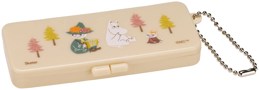 Skater Moomin Zbmlc1-A Multi-use Travel Case for Bandages Medicine and Cotton Swabs with Chain