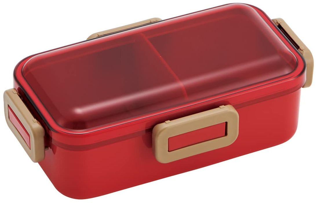 Skater Cherry Red Bento Box 530ml with Dome Lid Softly Served and Antibacterial Women's Made in Japan