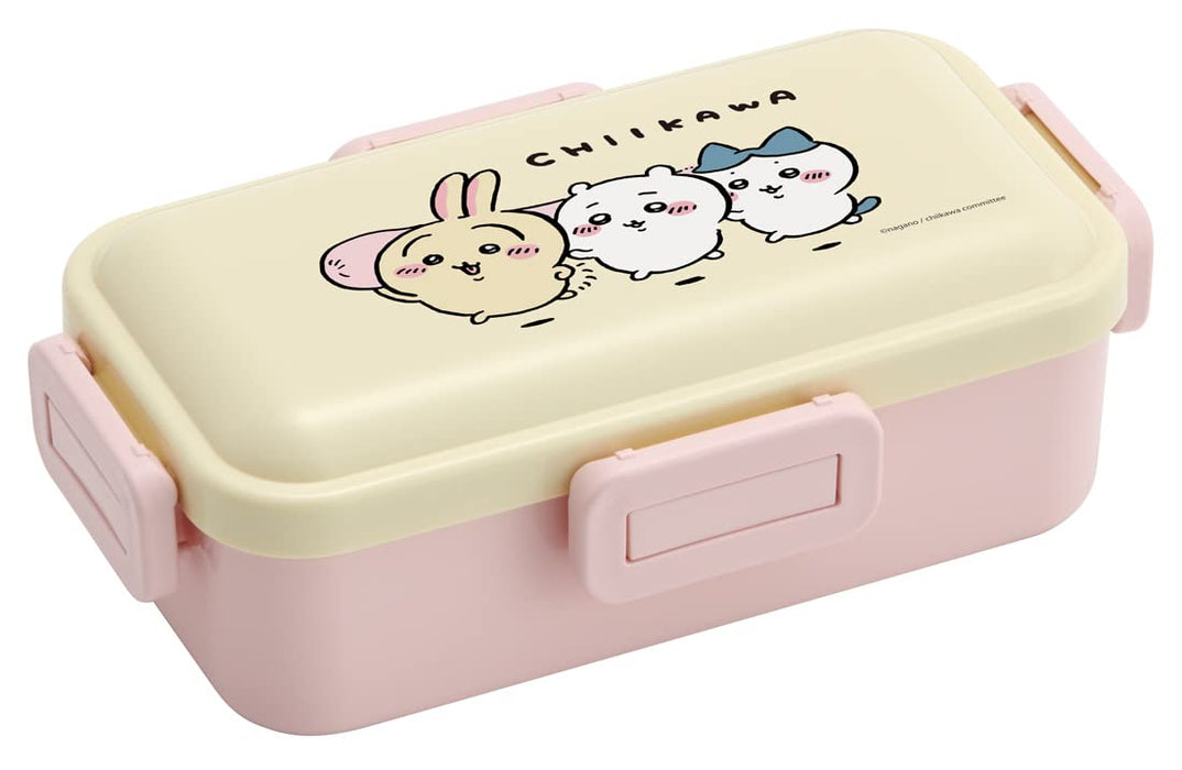 Skater Chiikawa Bento Box 530Ml with Antibacterial Dome Lid - Soft Fluffy Made in Japan for Women