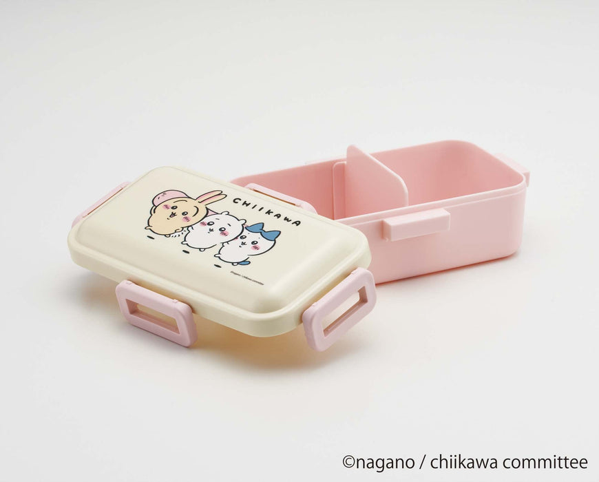 Skater Chiikawa Bento Box 530Ml with Antibacterial Dome Lid - Soft Fluffy Made in Japan for Women