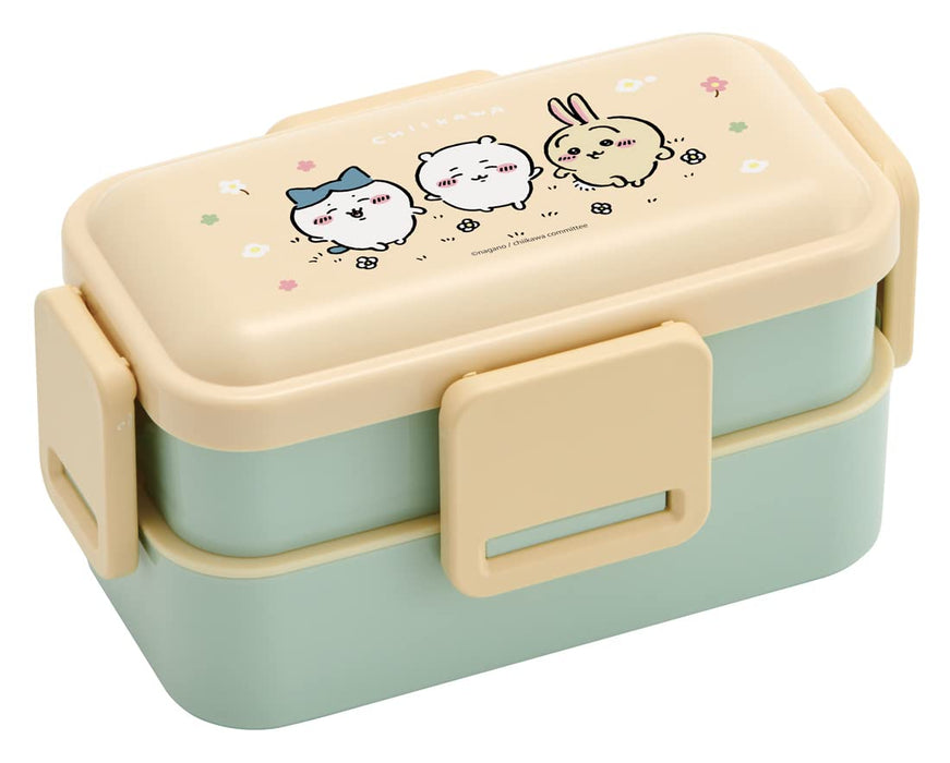 Skater Chiikawa Bento Box 600ml 2-Tier Dome-Shaped Lid Antibacterial Made in Japan for Women