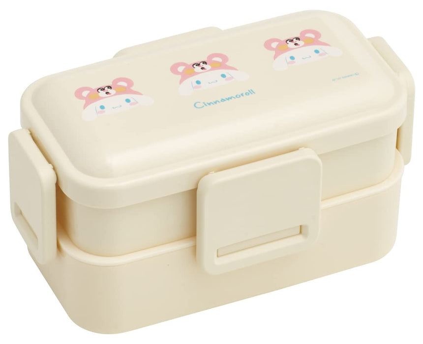 Skater Cinnamoroll Bento Box 600Ml 2-Tier Antibacterial Dome Lid Fluffy Serving Sanrio For Women - Made in Japan