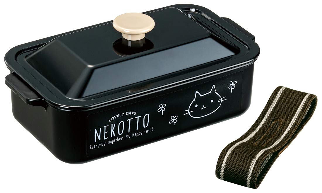 Skater 520ml Nekotto Bento Box - Cocotte Style with Dome-Shaped Lid Made in Japan - LCO5