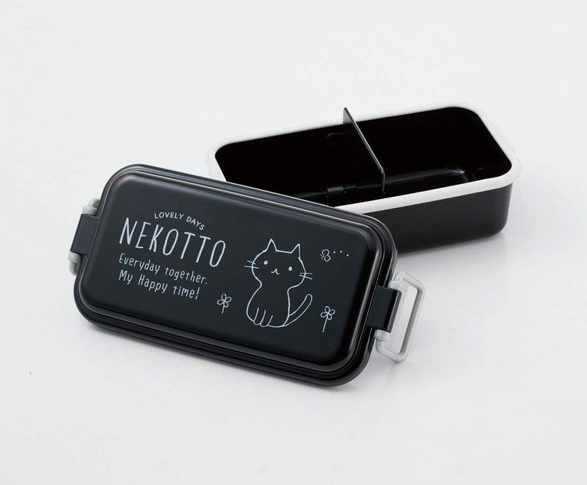 Skater Nekotto 1 Tier Bento Box 520Ml Enamel-Style Lunch Box Pen5
