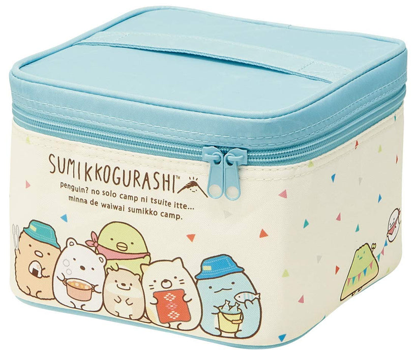 Skater Sumikko Gurashi Bento-Box 2240 ml mit Kühltasche und Kühlakku für Camping, hergestellt in Japan Kcpc2