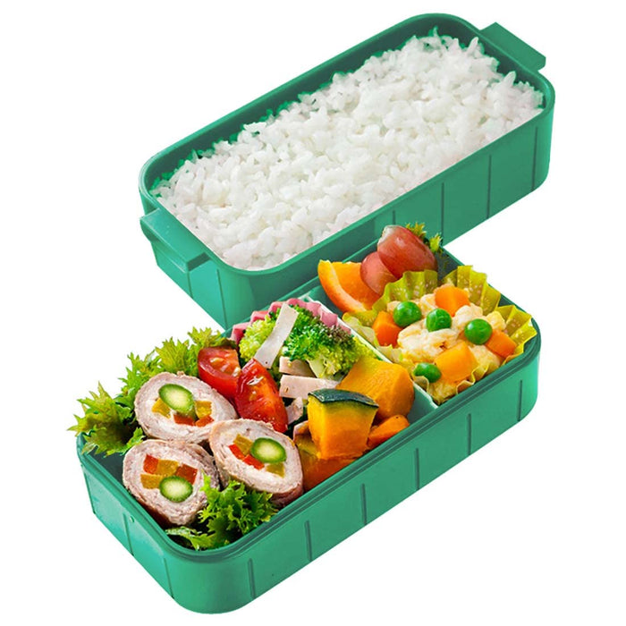 Skater Minecraft Explorer Bento-Box, 600 ml, 2 Ebenen, antibakteriell, hergestellt in Japan, für Frauen