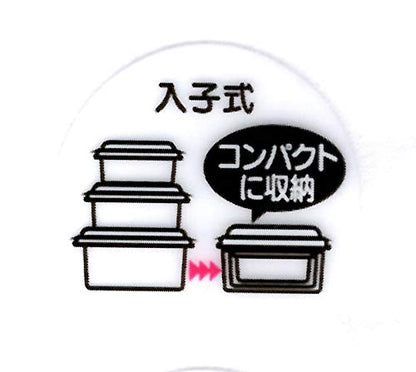 Skater Snoopy Bento Box - 1.12L 3P Sealable Nesting Storage Container Made in Japan- Japan Figure Store - #1 Bring To You The Best Japanese Goods