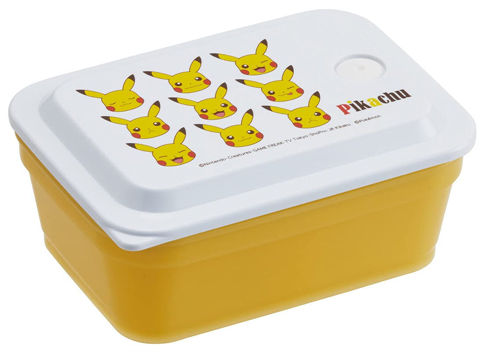 Skater Pikachu 1-Tier Bento Box 450ml Silver Ion Antibacterial Fluffy Packing with Air Valve