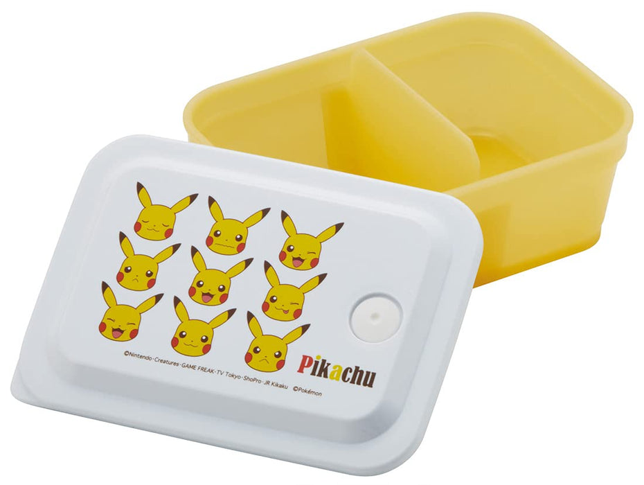 Skater Pikachu 1-Tier Bento Box 450ml Silver Ion Antibacterial Fluffy Packing with Air Valve