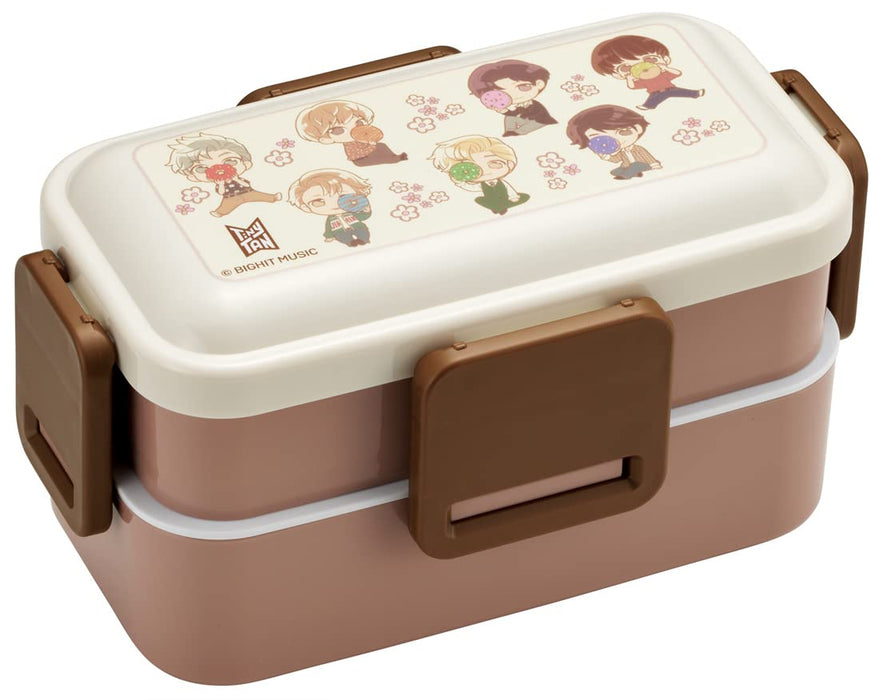 Skater Tinytan 2-Tier Bento Box 600ml Antibacterial Dome-Lid Soft & Fluffy Made in Japan