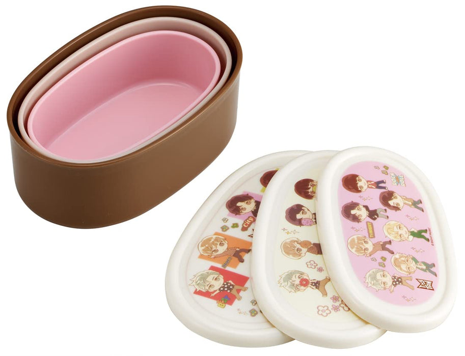 Skater Tinytan Bento Box Sealable Storage Container Set of 3 Made in Japan 860ml