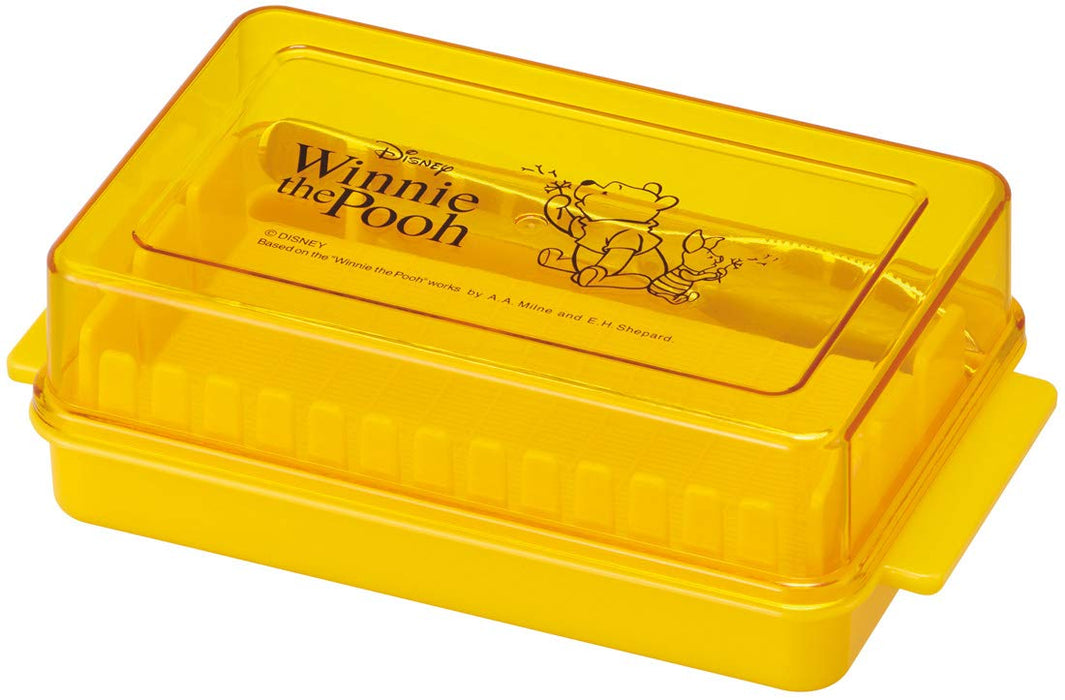 Skater Winnie The Pooh Disney Butter Case Container with Cutter Guide BTG1