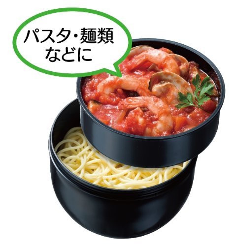 Skater Large 840Ml Donburi-Style Lunch Box Cafe Don Brooklyn Black For Men Made in Japan