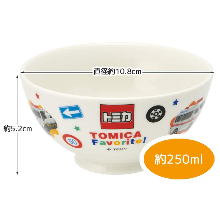 Bol à riz en céramique Skater Tomica 250 ml pour enfants - Série Chrb1