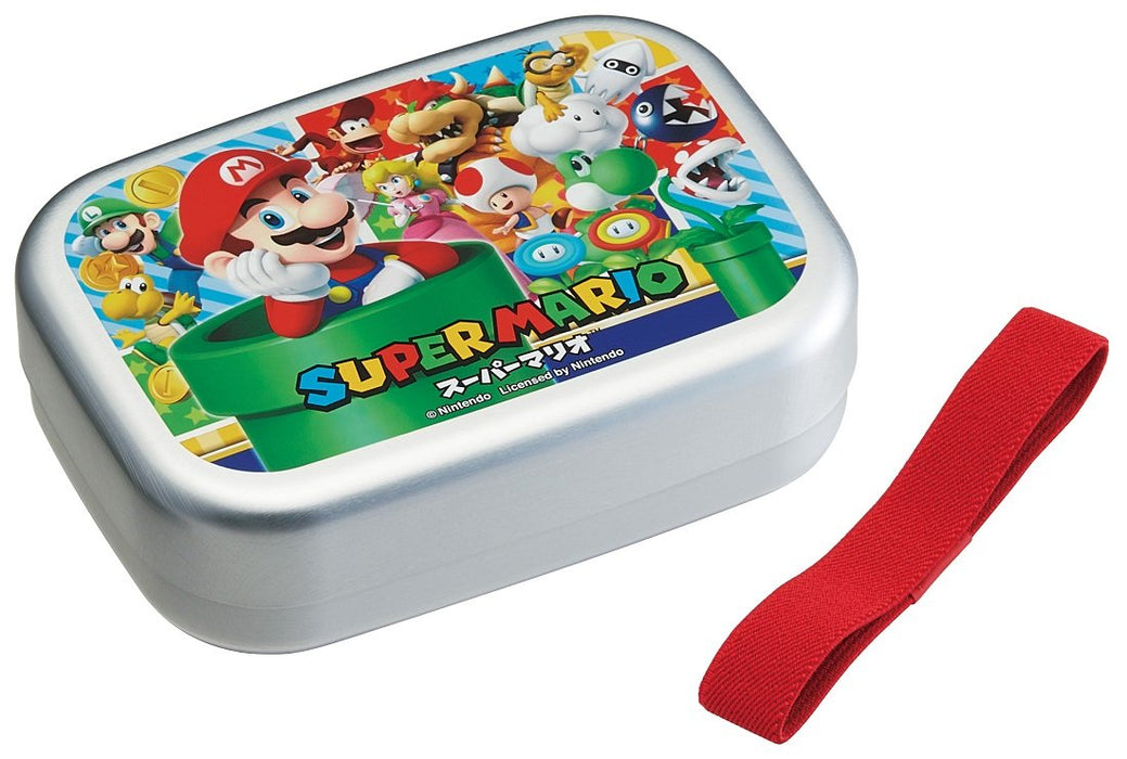 Skater Super Mario Boys 370ml Aluminum Lunch Box for Children - Made in Japan