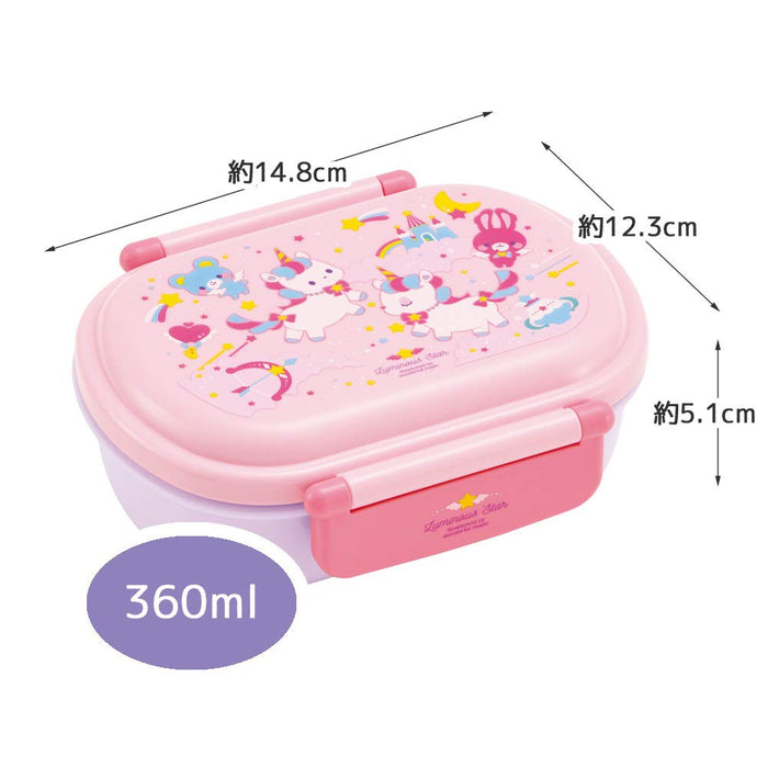 Skater Unicorn Antibacterial Kids Lunch Box 360Ml Fluffy For Girls Made in Japan